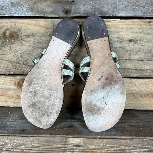 LK Bennett Robe Detail Sandals - Gold - 10 - Picture 7 of 8